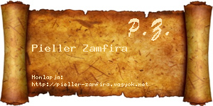 Pieller Zamfira névjegykártya